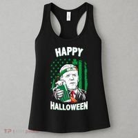 Funny Happy Halloween Joe Biden St Patrick's Day Women's Tank Top thumb 3