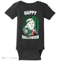 Funny Happy Halloween Joe Biden St Patrick's Day Baby Bodysuit thumb 0