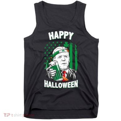 Funny Happy Halloween Joe Biden St Patrick's Day Tank Top