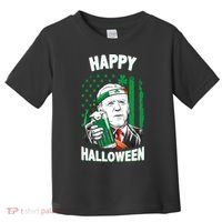 Funny Happy Halloween Joe Biden St Patrick's Day Toddler T-Shirt thumb 0