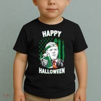 Funny Happy Halloween Joe Biden St Patrick's Day Toddler T-Shirt thumb 2