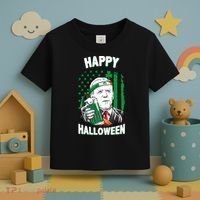 Funny Happy Halloween Joe Biden St Patrick's Day Toddler T-Shirt thumb 3