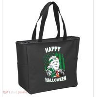 Funny Happy Halloween Joe Biden St Patrick's Day Tote Bag thumb 2