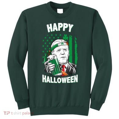 Funny Happy Halloween Joe Biden St Patrick's Day Sweatshirt