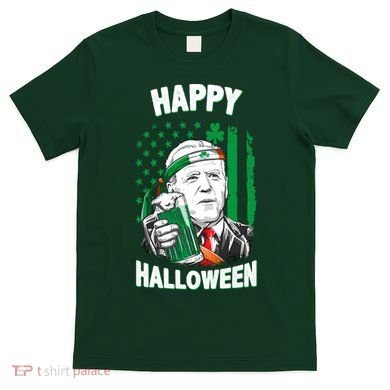Funny Happy Halloween Joe Biden St Patrick's Day T-Shirt