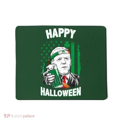 Funny Happy Halloween Joe Biden St Patrick's Day Mousepad