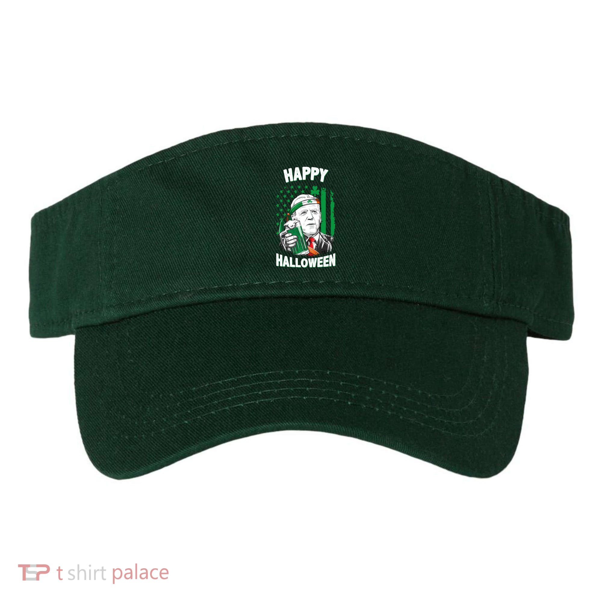 Funny Happy Halloween Joe Biden St Patrick's Day Visor