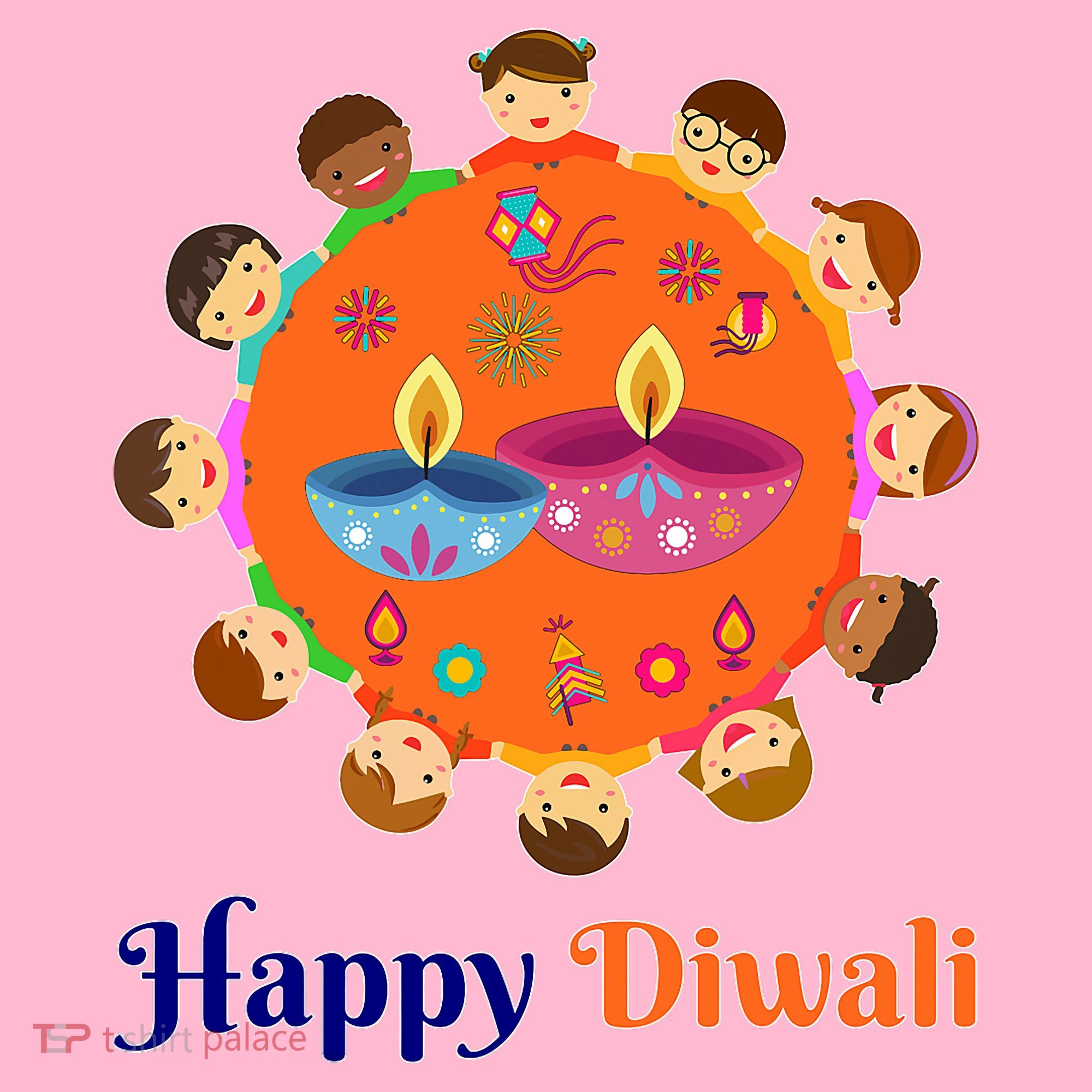 Family Hindu Happy Diwali Coaster