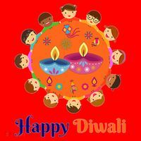 Family Hindu Happy Diwali Santa Hat thumb 1
