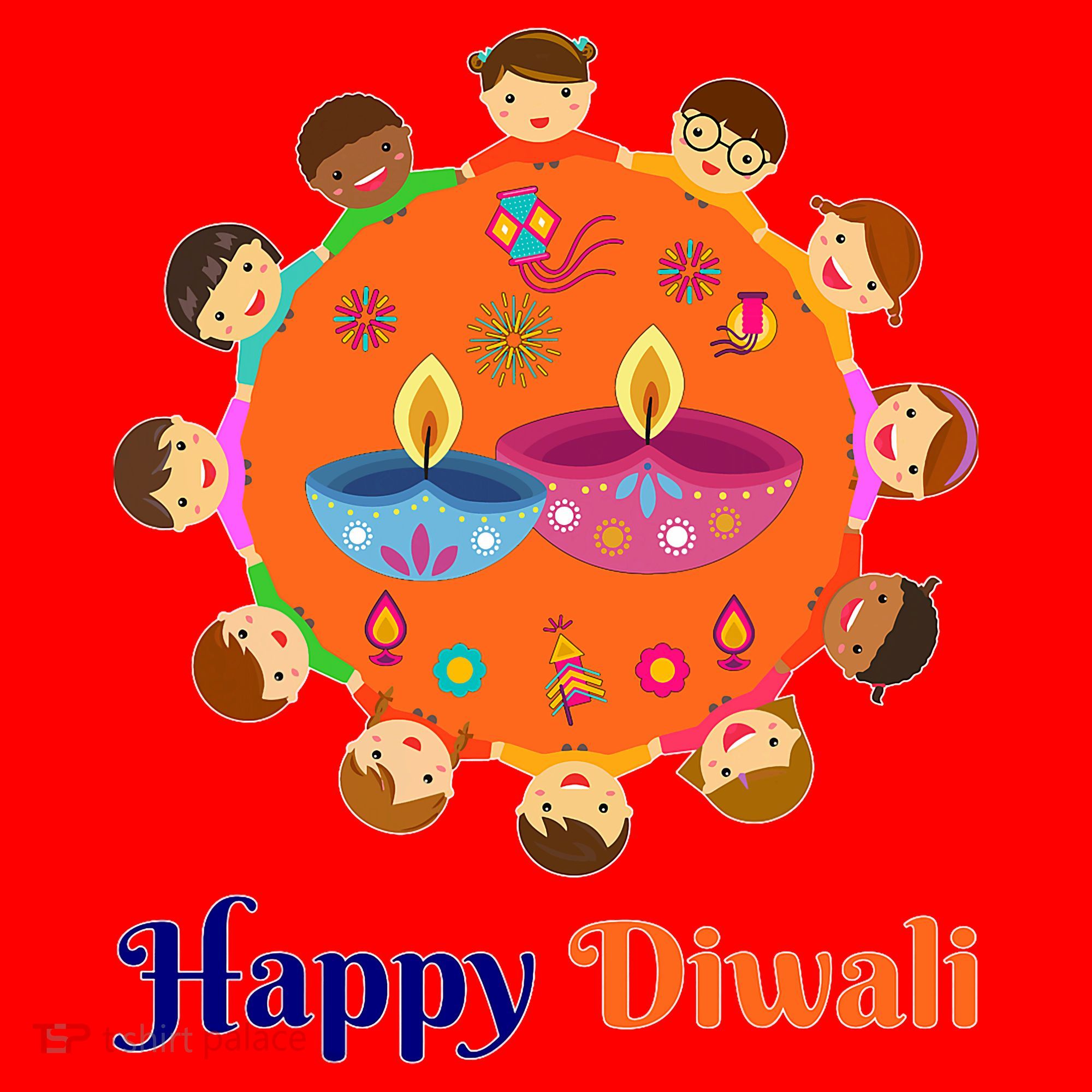 Family Hindu Happy Diwali Santa Hat