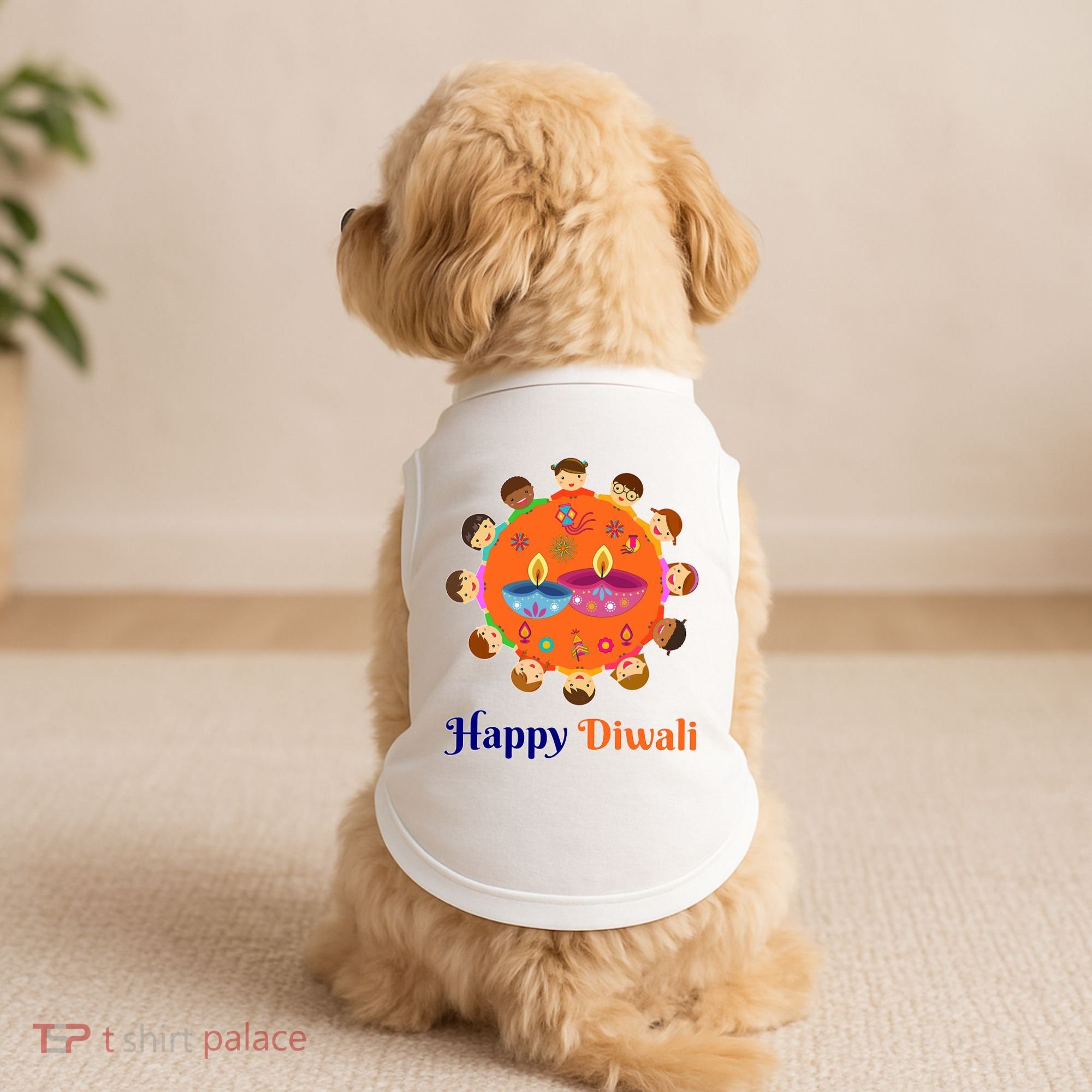 Family Hindu Happy Diwali Doggie Tank