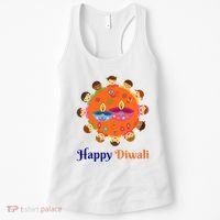 Family Hindu Happy Diwali Women's Tank Top thumb 0
