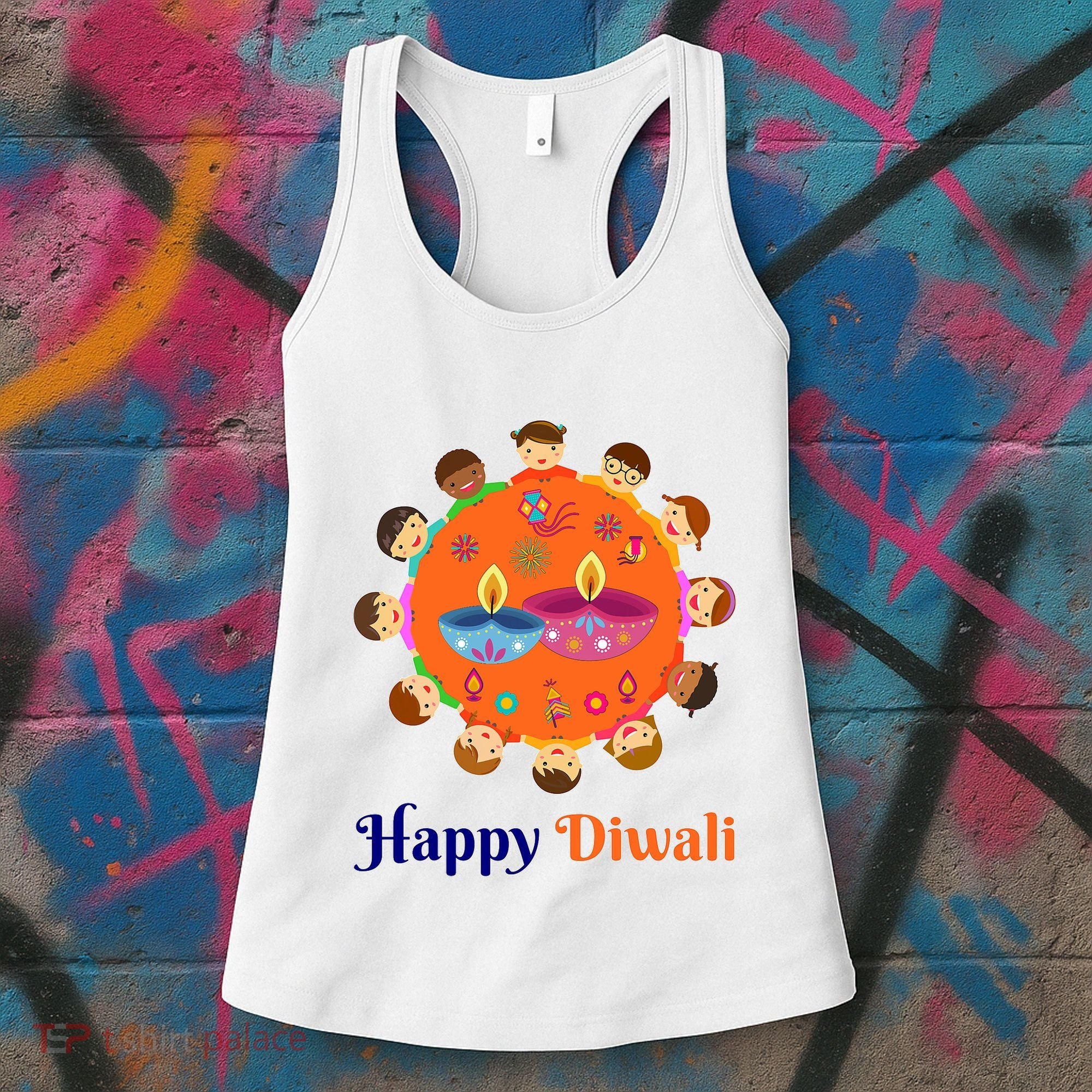 Family Hindu Happy Diwali Women's Tank Top