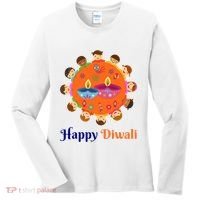 Family Hindu Happy Diwali Women's Long Sleeve Shirt thumb 0