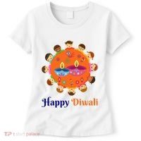 Family Hindu Happy Diwali Women's T-Shirt thumb 0
