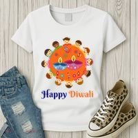 Family Hindu Happy Diwali Women's T-Shirt thumb 3