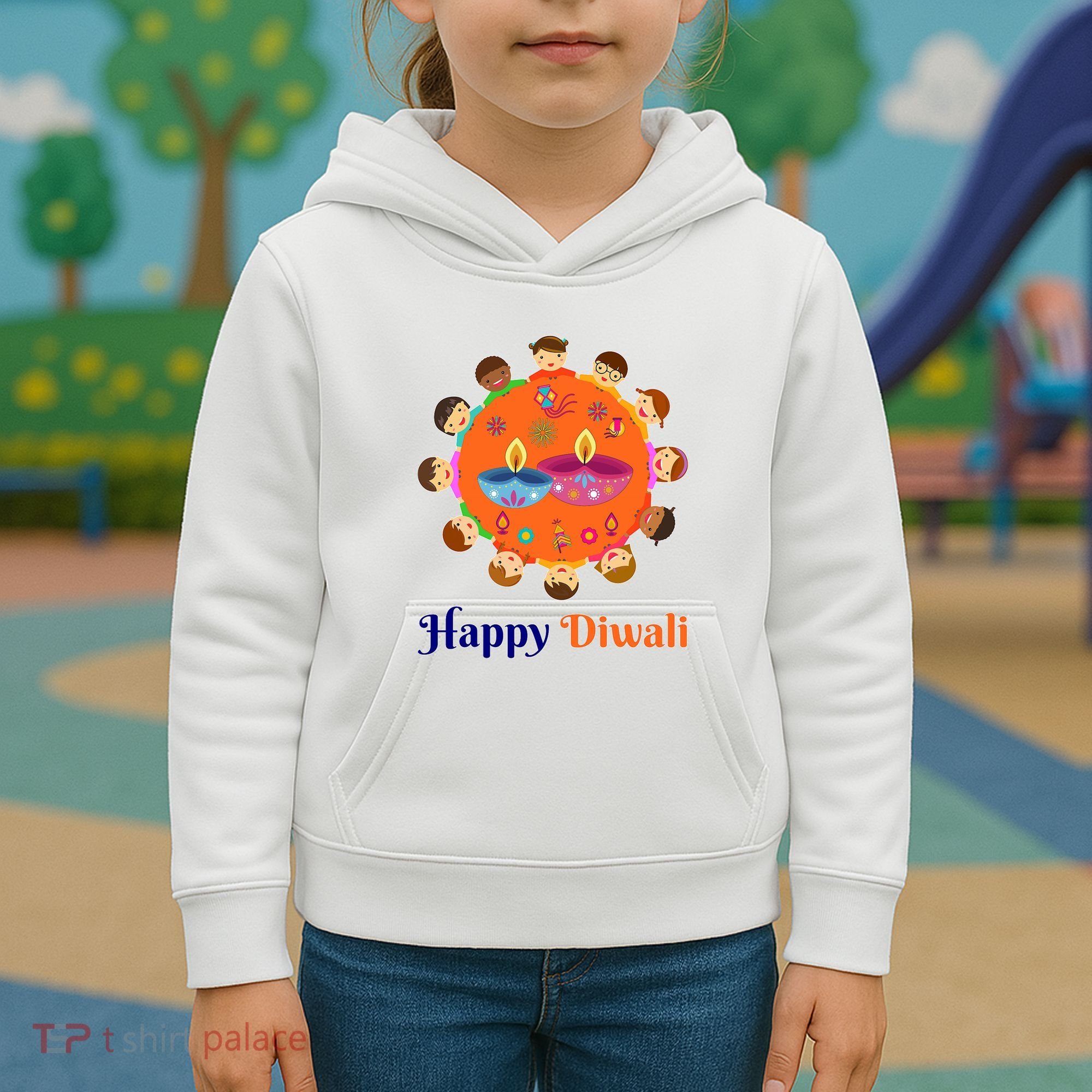 Family Hindu Happy Diwali Kids Hoodie
