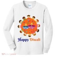 Family Hindu Happy Diwali Kids Long Sleeve Shirt thumb 0