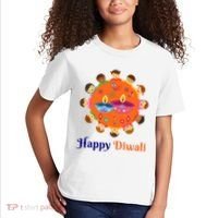 Family Hindu Happy Diwali Kids T-Shirt thumb 2