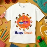 Family Hindu Happy Diwali Kids T-Shirt thumb 3