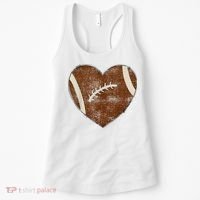 Football Heart I Love Football Red Women's Tank Top thumb 0