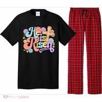 Floral He Is Risen Happy Easter Christian Bible Verse Faith  Pajama Set thumb 0