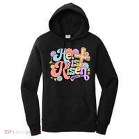 Floral He Is Risen Happy Easter Christian Bible Verse Faith  Women's Hoodie thumb 0