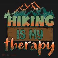 Funny Hiking Is My Therapy Camping Mountain Love Gift Coaster thumb 2