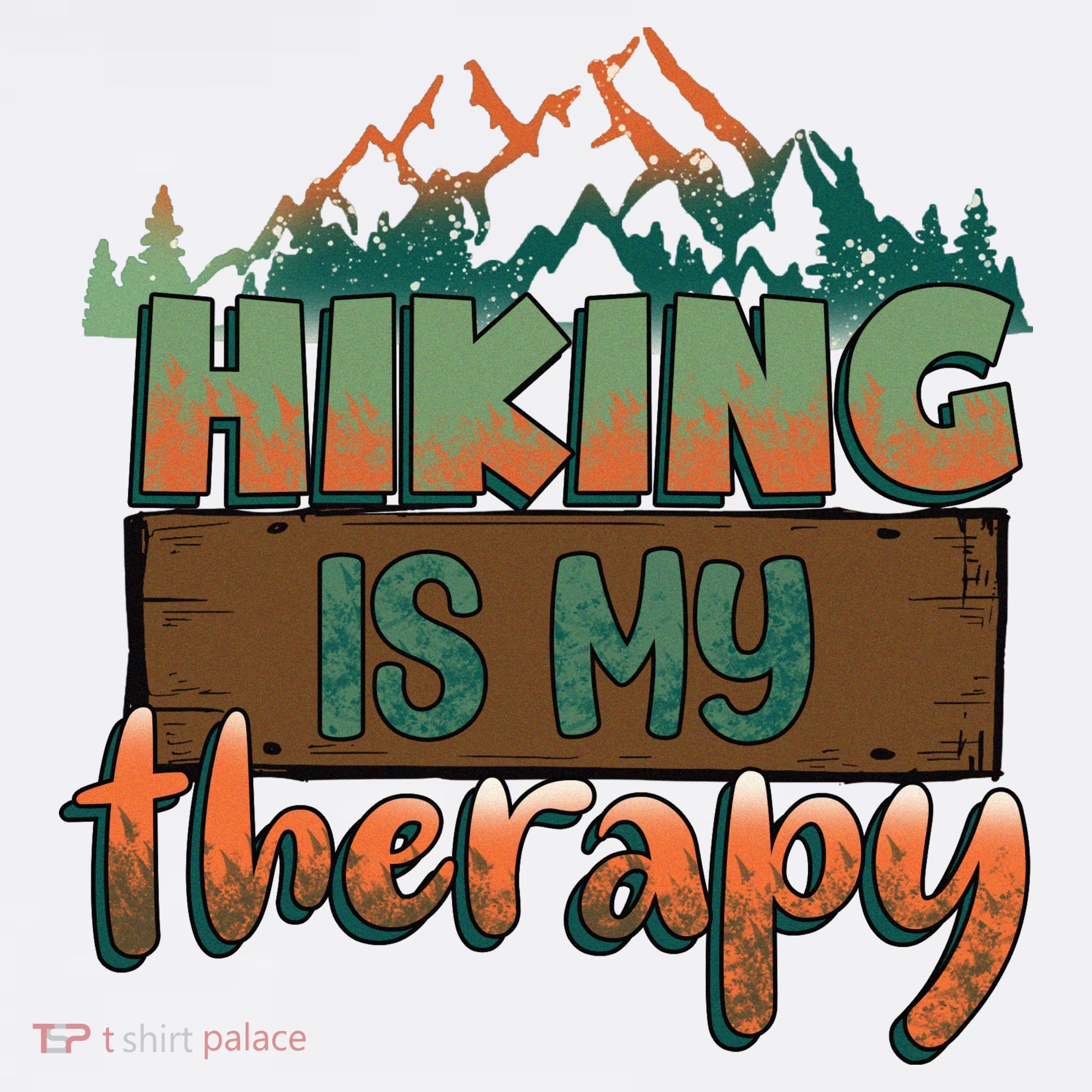 Funny Hiking Is My Therapy Camping Mountain Love Gift Women's Tank Top