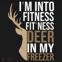 Funny Hunter Im Into Fitness Deer Freezer Hunting Coaster thumb 2