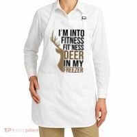 Funny Hunter Im Into Fitness Deer Freezer Hunting Apron thumb 2
