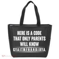 Funny Here Is A Code That Only Parents Will Know Tote Bag thumb 0