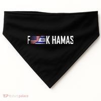 F*Ck Hamas Israel Strong Pray USA-Made Doggie Bandana thumb 0