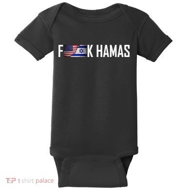 F*Ck Hamas Israel Strong Pray Baby Bodysuit