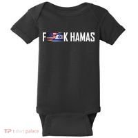 F*Ck Hamas Israel Strong Pray Baby Bodysuit thumb 0
