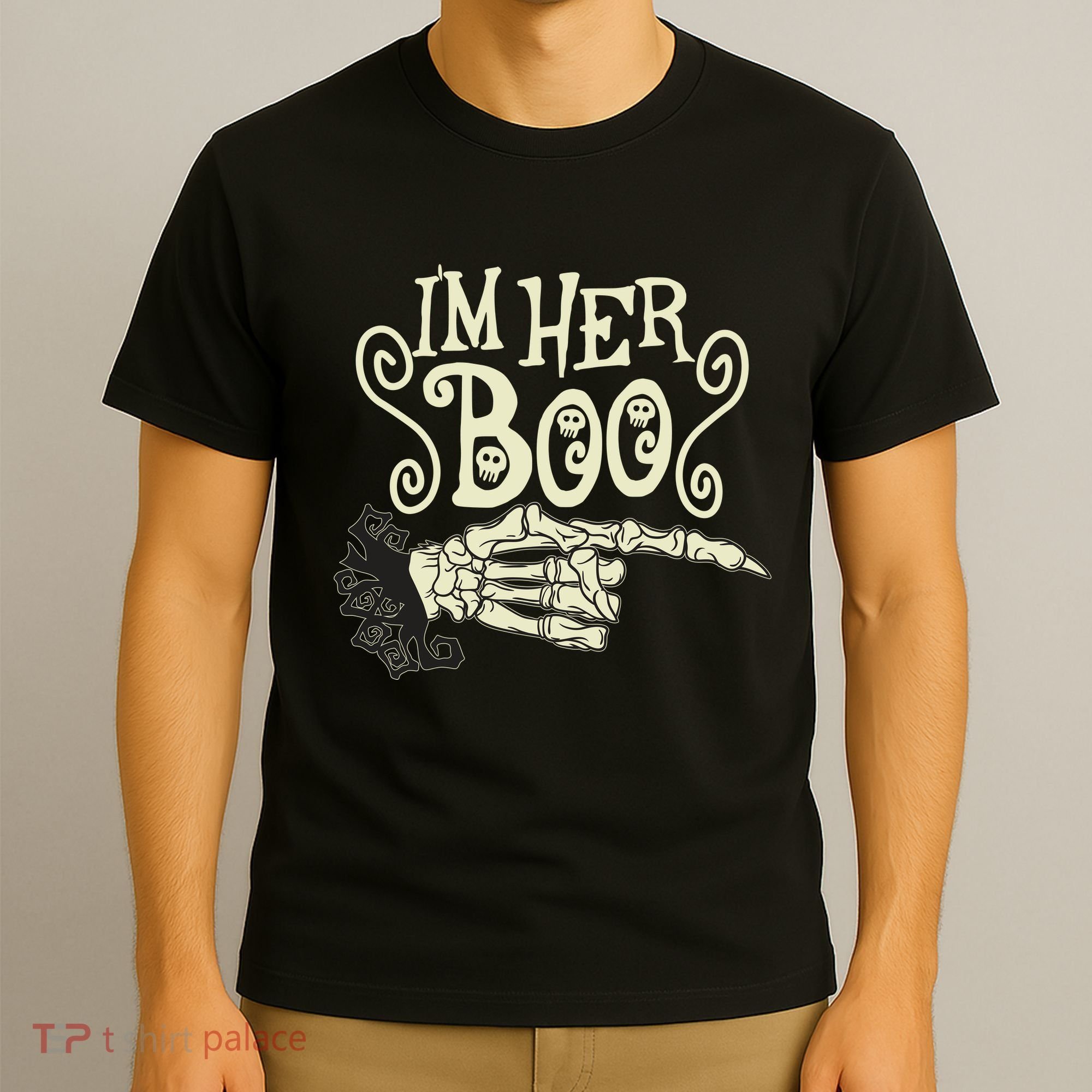 Funny Halloween I'm Her Boo Matching Couple Shirts T-Shirt