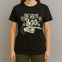 Funny Halloween I'm Her Boo Matching Couple Shirts T-Shirt thumb 4