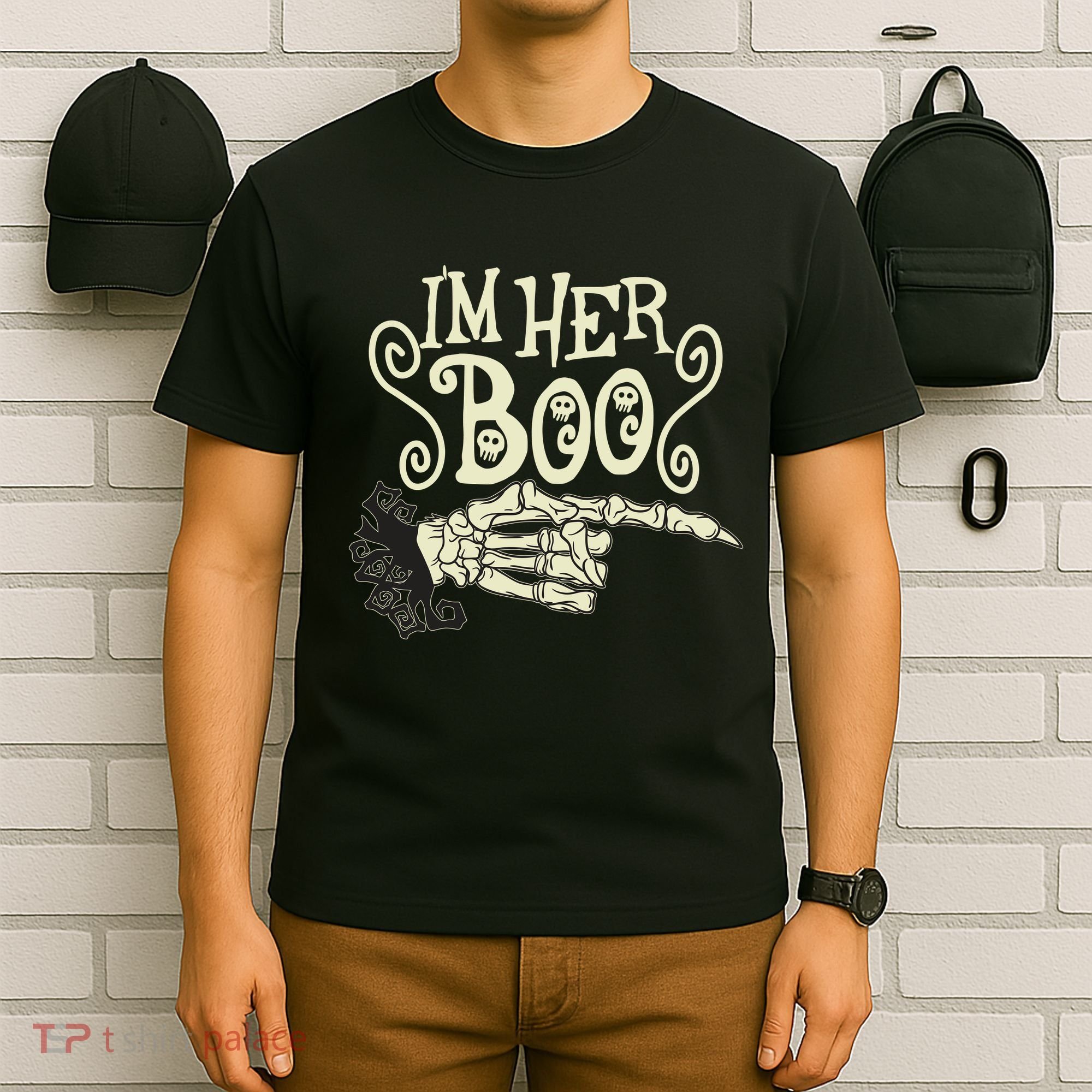 Funny Halloween I'm Her Boo Matching Couple Shirts T-Shirt
