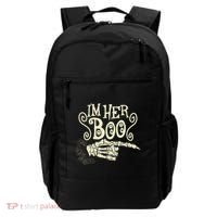 Funny Halloween I'm Her Boo Matching Couple Shirts Backpack thumb 0