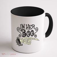 Funny Halloween I'm Her Boo Matching Couple Shirts Coffee Mug thumb 1
