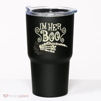 Funny Halloween I'm Her Boo Matching Couple Shirts Tumbler thumb 0