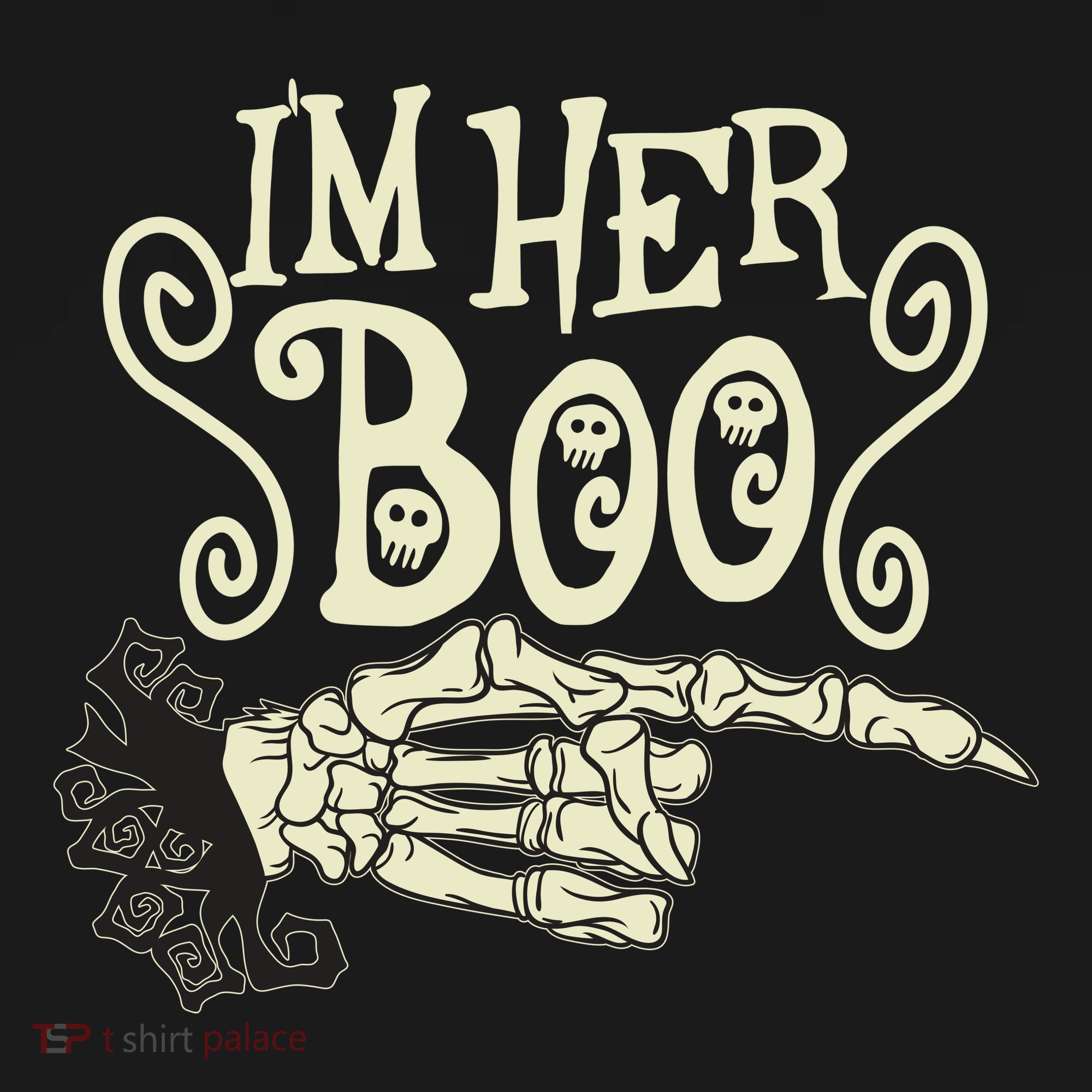 Funny Halloween I'm Her Boo Matching Couple Shirts Mousepad