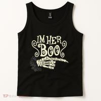 Funny Halloween I'm Her Boo Matching Couple Shirts Tank Top thumb 2