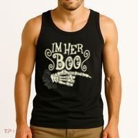 Funny Halloween I'm Her Boo Matching Couple Shirts Tank Top thumb 3