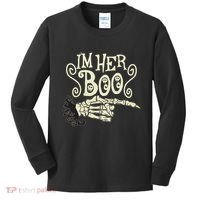Funny Halloween I'm Her Boo Matching Couple Shirts Kids Long Sleeve Shirt thumb 0
