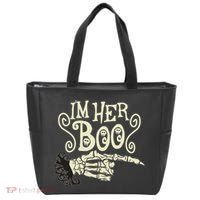 Funny Halloween I'm Her Boo Matching Couple Shirts Tote Bag thumb 0