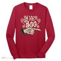 Funny Halloween I'm Her Boo Matching Couple Shirts Long Sleeve Shirt thumb 0