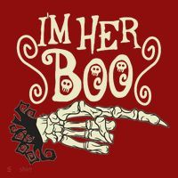 Funny Halloween I'm Her Boo Matching Couple Shirts Long Sleeve Shirt thumb 2
