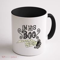 Funny Halloween I'm His Boo Matching Couple Shirts Coffee Mug thumb 1