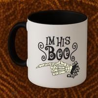 Funny Halloween I'm His Boo Matching Couple Shirts Coffee Mug thumb 2